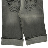 Made In Usa True Religion Denim Shorts - 30W 14L Grey Cotton Blend