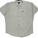 Chaps Ralph Lauren Short Sleeve Shirt - Large Beige Cotton