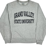 Grand Valley State University, Reverse Weave Champion College Sweatshirt - XL Gray Cotton