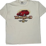 Anvil Single Stitch T-Shirt - 2XL Cream Cotton