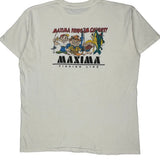Oneita Cartoon T-Shirt - 2XL White Cotton