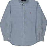 Ralph Lauren Checked Shirt - XL Blue Cotton