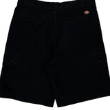 Dickies Cargo Shorts - 32W 10L Black Polyester Blend