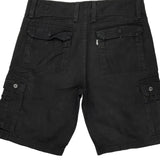 Levis Cargo Shorts - 32W 10L Black Cotton