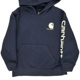 Age 8-10 Carhartt Hoodie - Small Navy Cotton