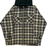 Dickies Checked Jacket - Large Black & White Cotton