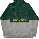 Packers Nfl Windbreaker - Large Gray Polyester