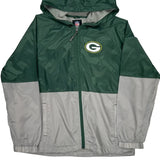 Packers Nfl Windbreaker - Large Gray Polyester