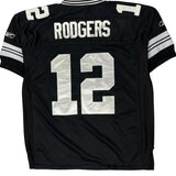 Aaron Rodgers Reebok Nfl Jersey - Large Black Polyester