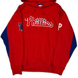Philadelphia Phillies Majestic Mlb Hoodie - XL Red Cotton