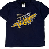 Age 8 Reebok Graphic T-Shirt - Small Navy Cotton