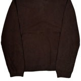 Tommy Hilfiger Striped 1/4 Zip - Large Beige Cotton