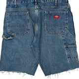 Dickies Denim Shorts - 40W 9L Blue Cotton