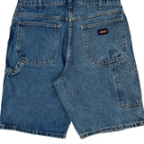 Dickies Denim Shorts - 34W 11L Blue Cotton