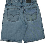 Silver Tab Levis Baggy Denim Shorts - 34W 10L Light Wash Cotton