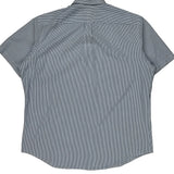 Ralph Lauren Striped Short Sleeve Shirt - XL Blue Cotton
