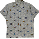 Unbranded Short Sleeve Shirt - Medium Blue Cotton