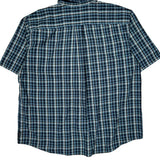 Dickies Checked Short Sleeve Shirt - 2XL Blue Cotton