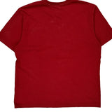 Carhartt T-Shirt - Large Red Cotton Blend