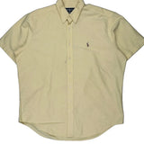 Ralph Lauren Short Sleeve Shirt - XL Yellow Cotton