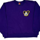 Mickey Unlimited Sweatshirt - Large Purple Cotton