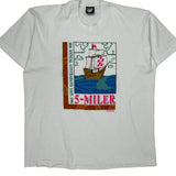 44Th Annual Contraband Days 1999 5-Miler Screen Stars Graphic T-Shirt - XL White Cotton Blend