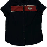 Motorcycles Harley Davidson Short Sleeve Shirt - XL Red Cotton