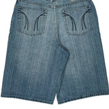 Hip Hop Three Denim Shorts - 34W 14L Blue Cotton