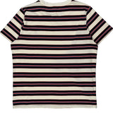 Polo By Ralph Lauren Striped T-Shirt - Large Blue Cotton