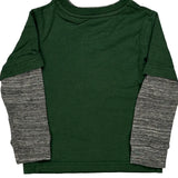 Age 4 Green Bay Packers Nfl Long Sleeve T-Shirt - Small Green Cotton