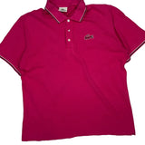 Lacoste Polo Shirt - XL Pink Cotton
