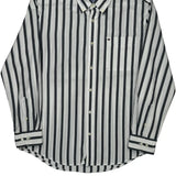 Tommy Hilfiger Striped Shirt - Large Black & White Cotton