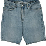 505 Levis Denim Shorts - 35W 10L Light Wash Cotton