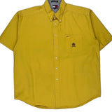 Tommy Hilfiger Short Sleeve Shirt - XL Yellow Cotton