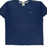 Nike T-Shirt - 2XL Navy Cotton