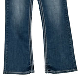 Maurices Boot Cut Jeans - 30W UK 8 Dark Wash Cotton Blend