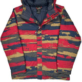 Age 14-16 The North Face Striped Jacket - Large Multicoloured Polyester