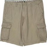 Guess Cargo Shorts - 40W 11L Beige Cotton