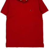 Tommy Hilfiger Polo Shirt - Small Red Cotton