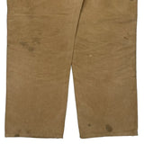 Carhartt Double Knee Carpenter Trousers - 37W 30L Beige Cotton