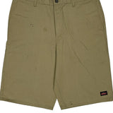 Dickies Chino Shorts - 36W 11L Khaki Polyester Blend
