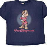 Grumpy Disney T-Shirt - XL Navy Cotton
