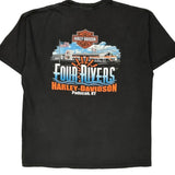 Four Rivers Harley-Davidson Paducah, Ky Harley Davidson Graphic T-Shirt - XL Black Cotton