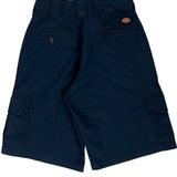 Dickies Cargo Shorts - 30″ Waist Navy Polyester Blend