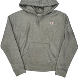 Vintage Reverse Weave Champion Hoodie - Medium Grey Cotton