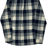 Levis Checked Flannel Shirt - Medium Black & White Cotton