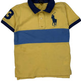 Age 5 Polo By Ralph Lauren Striped Polo Shirt - Small Blue Cotton