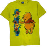 Winnie The Pooh Disney Cartoon T-Shirt - Medium Yellow Cotton