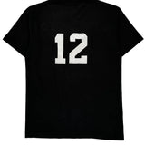 Moose Head Fruit Of The Loom Single Stitch T-Shirt - Medium Black Cotton Blend