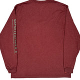 Vintage Carhartt Long Sleeve T-Shirt - Large Burgundy Cotton